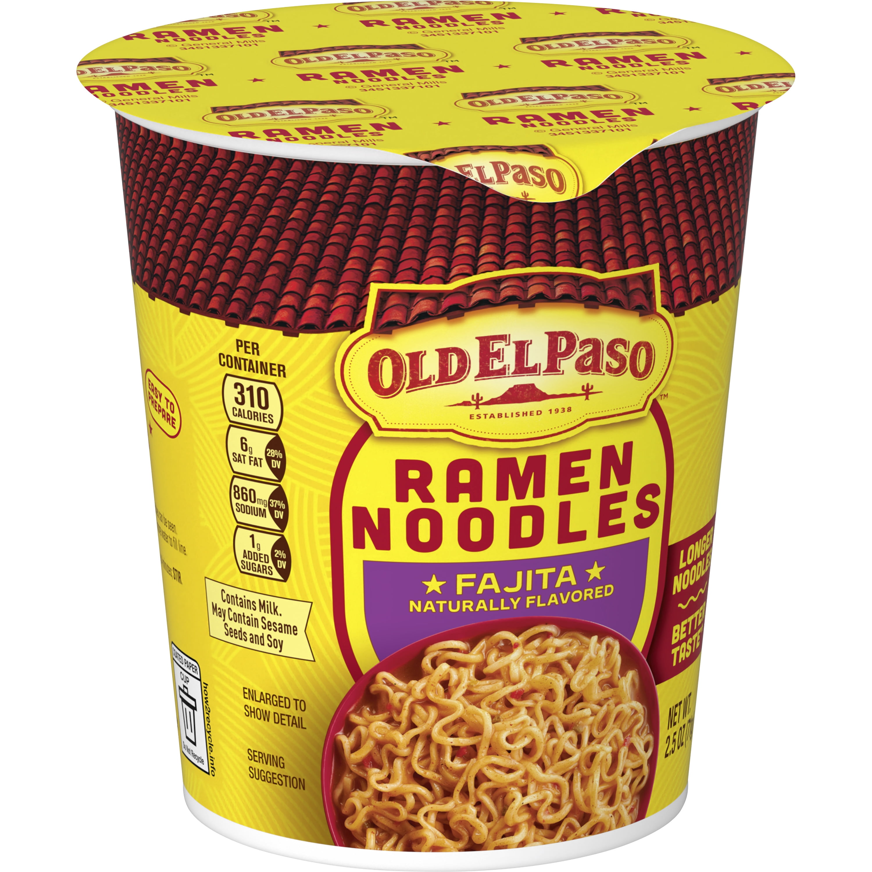 OEP RAMEN FAJITA CUP 2.5OZ