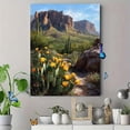 thumbnail image 4 of Desert Mountain Landscape Canvas Print, Ideal for Living Room, Office, Kitchen, Dining Room, Hallway, 4 of 8