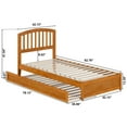 thumbnail image 5 of Lucia Twin XL Platform Bed with Panel Footboard & TXL Trundle in Light Toffee, 5 of 5