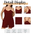 thumbnail image 6 of Cuteduck Women's Plus-size Casual Summer Halter Rompers Shorts Jumpsuit with Pockets 1X-4X, 6 of 10