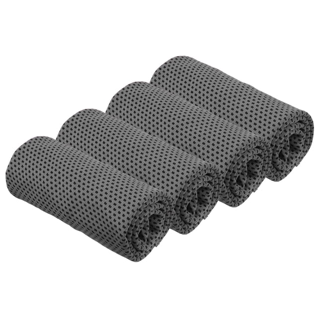 Toalla de enfriamiento Uxcell para cuello y cara, toalla suave y transpirable para deportes y actividades al aire libre, gris oscuro