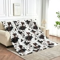thumbnail image 5 of Soft Cow Print Blanket, Ultra Cozy Cow Throw Blanket for Couch Bed and Travel, Cow Decor Throw Blankets for All Seasons, 5 of 5