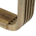thumbnail image 5 of Resenkos Mid-Century Modern Wood Table, U-Shape Sofa End Table, Vintage Entryway Console, Stylish Living Room Accessory, 5 of 6