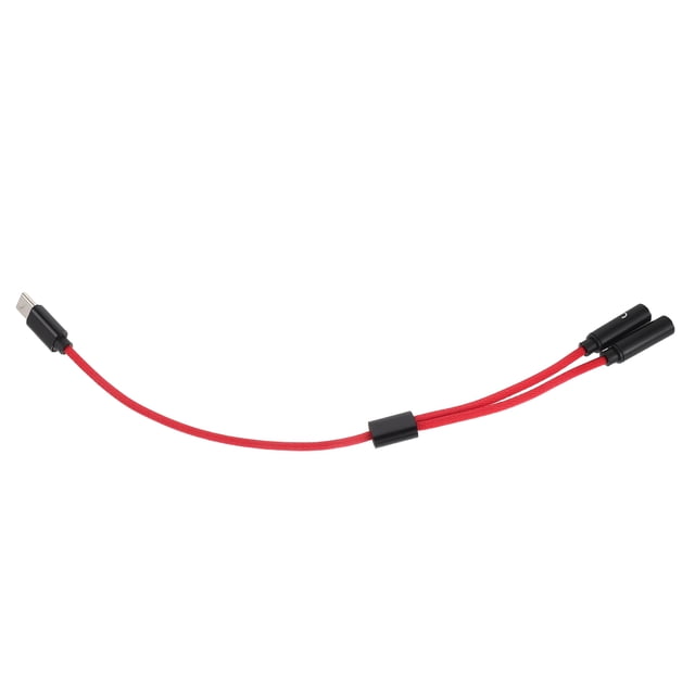 VERDANVERSE Cable Adaptador Rojo Para Micrófono Y Auriculares Con Doble Para Sonido Claro En Juegos Y Trabajo