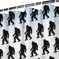 thumbnail image 3 of Black Bigfoot Pattern Shower Curtain 72"x84" ,Bathroom Decorative Shower Curtains Set with 12 Hooks,Modern Waterproof Washable Shower Curtain, 3 of 6