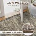 thumbnail image 7 of Twister.CK 6'x9' Floral Area Rug, Vintage Machine Washable Rug Non-Slip Soft Carpet Thin Distressed Rug, for Living Room Bedroom Home Office, Brown, 7 of 7