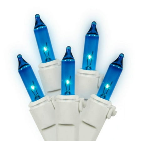 set of 35 blue mini christmas lights white wire set of 35 blue mini christmas lights white wire