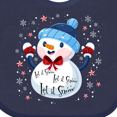 thumbnail image 3 of Inktastic Holiday Snowman Boys or Girls Baby Bib, 3 of 3