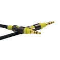 thumbnail image 5 of Auto Drive Universal 3.5mm Auxlilary Audio Cable,4ft Long,Black Color with Yellow Aluminum Housing, AD19AUX04, 5 of 8