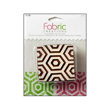 Fabric Stamp - Plaid Fabric Creations BP Stamp Med Hex Honeycomb
