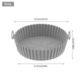 thumbnail image 2 of Freidora de aire de silicona cepillo resistente al calor sartenes antiadherentes utensilios de cocina para hornear, 2 of 9