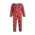 thumbnail image 1 of Famille Pyjama Assorti Ensemble Manches Longues Noël Impression Tops Pantalons de Sommeil Rouge Maman XL, 1 of 7
