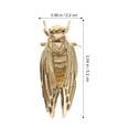 thumbnail image 4 of CHICHUMID Wardrobe Door Pulls Golden Brass For Living Room Bedroom 1Pack 2.0X0.9In, 4 of 6