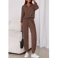 thumbnail image 4 of Conjunto Deportivo de Mujer PRETTYGARDEN Sudadera con Cremallera y Joggers XXL, 4 of 8
