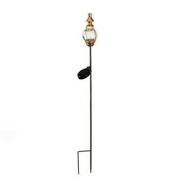 33"H Solar Garden Stake with Bronze Orb Gazing Ball