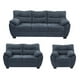 thumbnail image 1 of Sala 3-2-1 DICASA Monza (Sofá, Love Seat y Sillón) Azul para Sala, 1 of 8