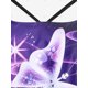 thumbnail image 4 of Tankini de Talla con Estampado de Mariposa Rosegal Camisetas sin mangas de talla grande, 4 of 5