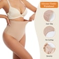 thumbnail image 2 of MISS COCOLI 2 Pack Thong Shapewear Panties For Women Tummy Control Girdle High Waist Cincher Slimmer Smoothing, 2 of 6