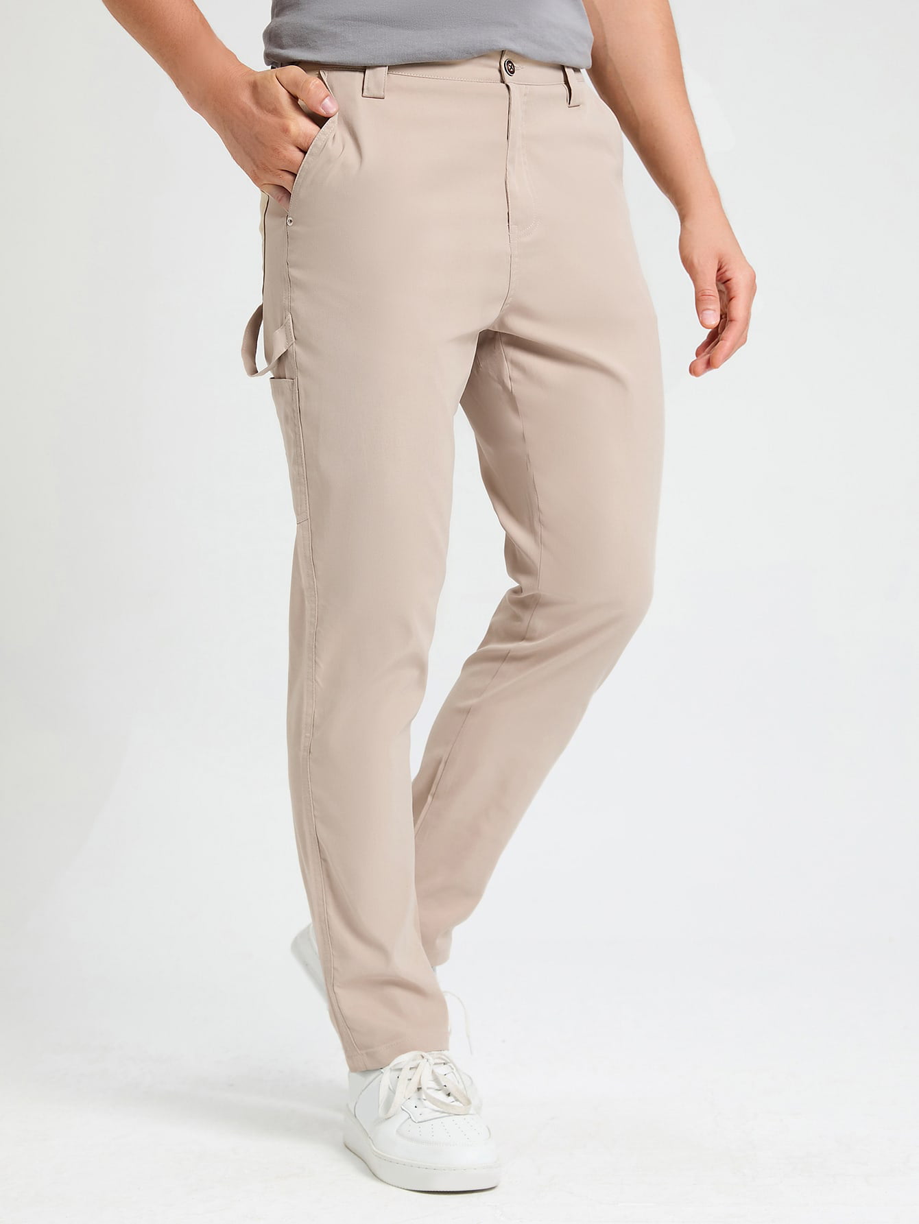 Mrz Synthetic Trouser in Sand Womens Clothing Trousers Slacks and Chinos Straight-leg trousers Natural 
