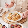 thumbnail image 5 of MALACASA Ceramic Dinnerware Set 18-Piece, Service for 6, Plates Bowls Set Dinner Plates Microwave Dishwasher Safe, White, Series MINA, 5 of 9