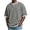 Gray, variant on Akiihool Oversized Tee Men Men's T Shirts Short Sleeve Casual V Neck T-Shirt Soft Notch Neck Tee Classic Plain Shirts(Purple,L)