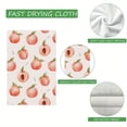 thumbnail image 7 of YladaFaie Kitchen Towels Watercolor Peach Pattern Dish Towels Summer Tea Towel Nautical Kitchen Towels, Hand Towels, Tea Towels, Housewarming Gift for Home, Set of 2,16" x 24'', 7 of 7