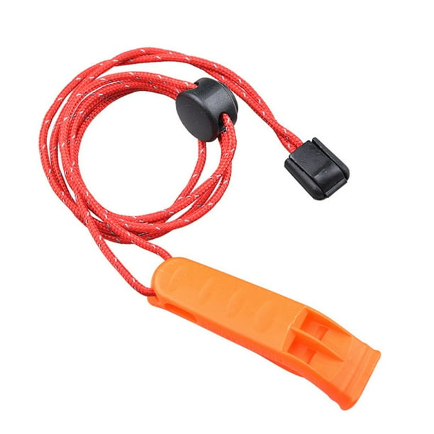 Silbato Senderismo para Acampar Al Aire Libre Con Herramienta Emergencia Supervivencia Cordones (rojo)