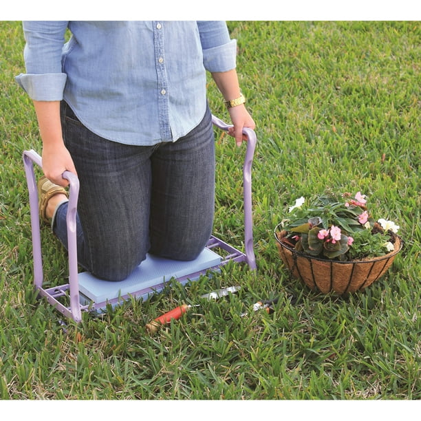Gardman Foldaway Garden Kneeler & Seat Lavender/Blue