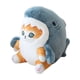 thumbnail image 4 of Lindo muñeco de peluche de gato y tiburón colgante de dibujos animados populares japoneses muñeco de gato y tiburón almohada colgante regalo, 4 of 6