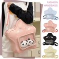 thumbnail image 3 of Star Backpack for Women Zipper Schoolbag Nylon with Clear Pocket Rucksack Cute Knapsack for Travel Holiday, 3 of 6