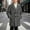 Gray, variant on Boys Quilted Lined Wool Peacoat, Kids Double Breasted Mid Length Notch Lapel Overcoat Warm Fall Winter Tweed Outerwear Coffee