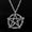 9# Black Star Pentagram, variant on Punk Vintage Style Pentagram Pendant Necklace for Men Women Gothic Jewelry Gift-14# Black Crystal Moon Pentagram