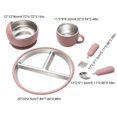 thumbnail image 2 of Lunxisen 1 Pcs Stainless Steel Suction Cup Fork And Spoon Set Toddler Self Feeding Utensils Non Silicone Suction Plate For Mealtime, 2 of 8