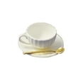 thumbnail image 1 of 1/6 Coffee Cup Plate Spoon Multipurpose for Dollhouses Life Scene Props Yellow, 1 of 8