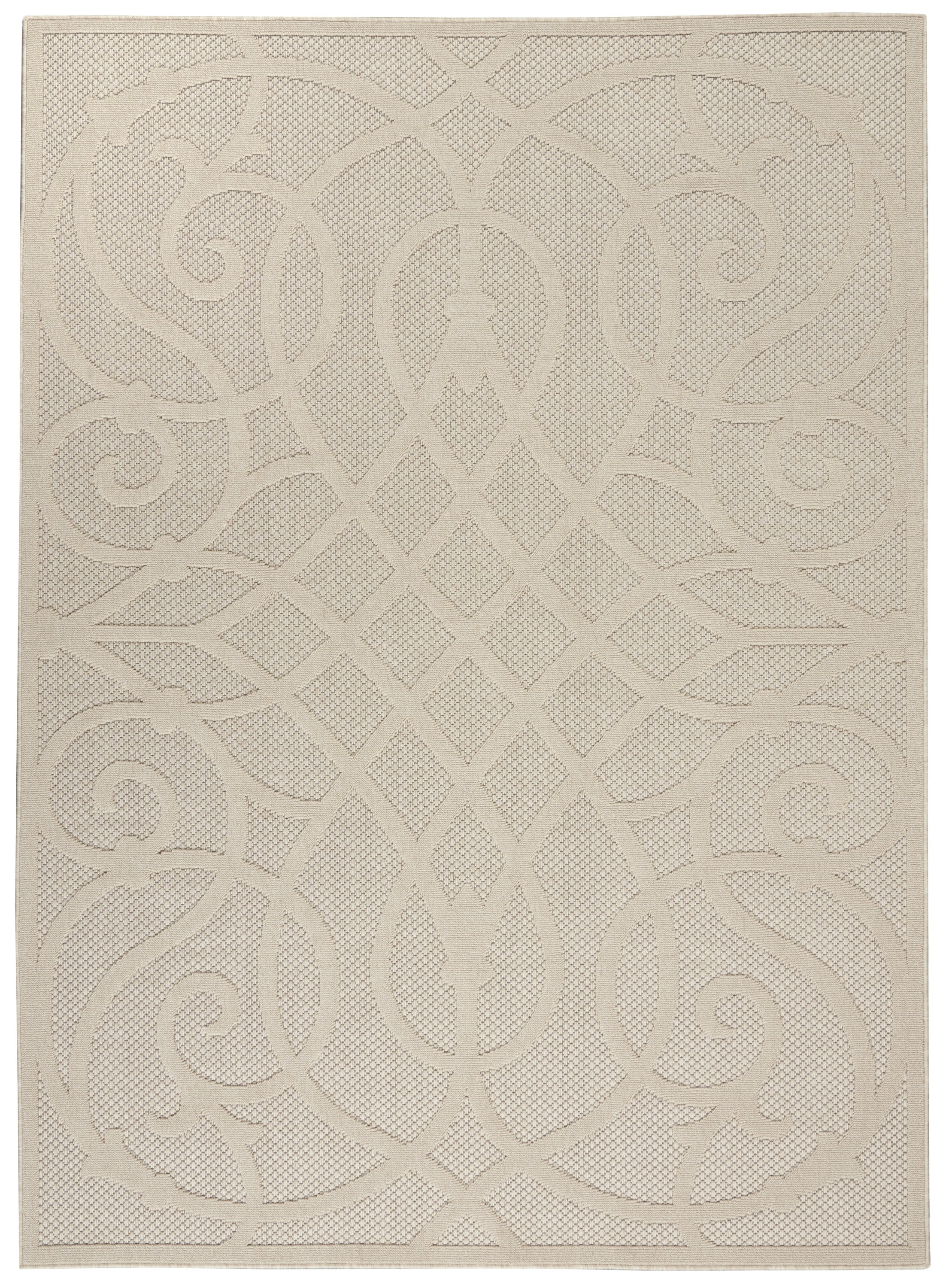 Nourison Palamos Indoor/outdoor Casual Contemporary Cream Area Rug