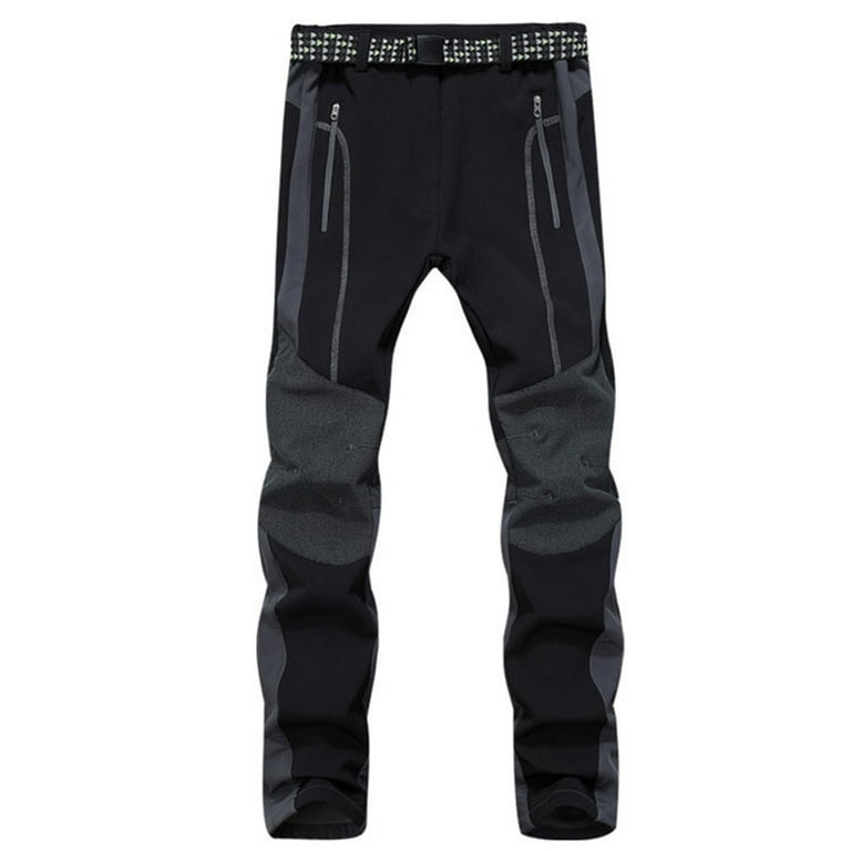 33,000ft Men's Fleece Lined Pants Softshell Insulated Snow Pants