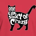 thumbnail image 3 of CafePress - One Cat Short Of Crazy Women's Classic T Shirt - Women's Traditional Fit Dark T-Shirt, 3 of 4