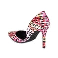 thumbnail image 3 of Breckelles CC74 Women Leatherette Multi Color d'Orsay Pointy Toe Stiletto Pump, 3 of 5