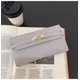 thumbnail image 1 of Fashion Women's Wallet with Lychee Pattern and Lock Buckle Long Wallet Solid Color Card Holder Coin Purse bolsas para mujeres, 1 of 5