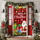 thumbnail image 1 of Linnome 35x71 Inch Santa Claus Door Decoration, Christmas Pattern Door Cover for Indoor Outdoor Use, Holiday Decor, 1 of 6