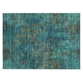 thumbnail image 2 of Addison Rugs Chantille Indoor/Outdoor Transitional Abstract Teal Washable Rectangle Rug, 1'8" x 2'6", 2 of 6