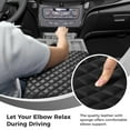 thumbnail image 3 of Center Console Cover, PU Leather Armrest Box Protector, Scratch-proof Middle Console Protective Pad, Arm Rest Box Cushion Compatible with 15-22 Ford F150 F250 F350 F450 F550, for Jump Seat Only, 3 of 7
