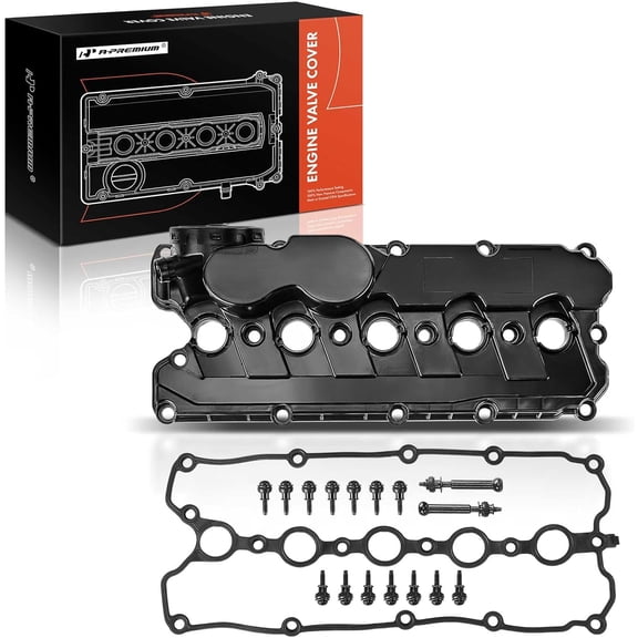 A-Premium Engine Valve Cover, with Gasket & Bolts, Compatible with Volkswagen Beetle 2006 2007 2008 2009 2010, L5 2.5L DOHC, Replace # 07K103469M