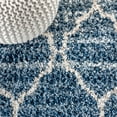 thumbnail image 5 of JONATHAN Y MALIBU SHAG Susa Ogee Moroccan Trellis Shag Indigo Blue/Ivory 8 ft. x 10 ft. Area Rug (MBS100B-8), 5 of 8