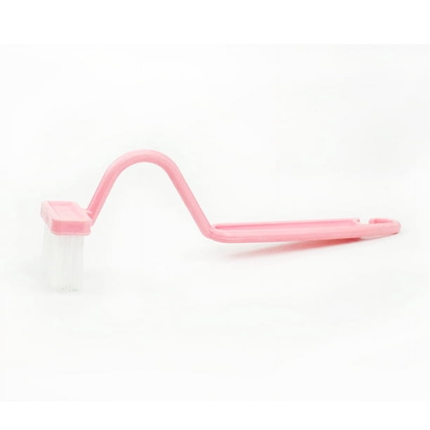 Cepillo de limpieza de inodoro para niños Cepillo de baño pequeño en forma de V en forma de S Mango curvo Cepillo sanitario Cepillo de plástico para baño