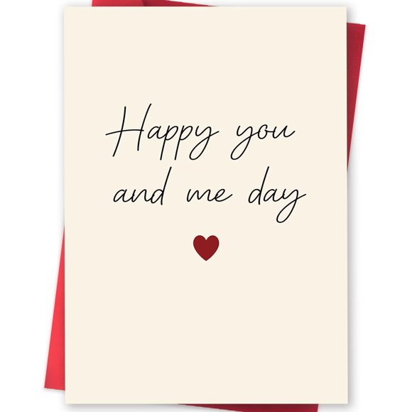 Tarjeta de aniversario uugtcard elegante para pareja con sobre