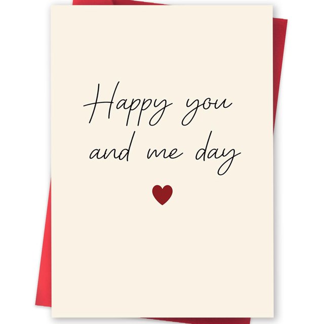 Tarjeta de aniversario uugtcard elegante para pareja con sobre