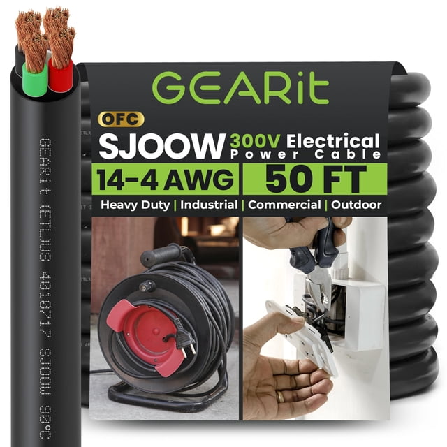 Cable de Alimentación GEARit 14 AWG 4 Conductores 15 m 300V