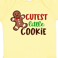 thumbnail image 4 of Inktastic Cutest Little Cookie Cute Christmas Gingerbread Man Boys or Girls Baby Bodysuit, 4 of 5