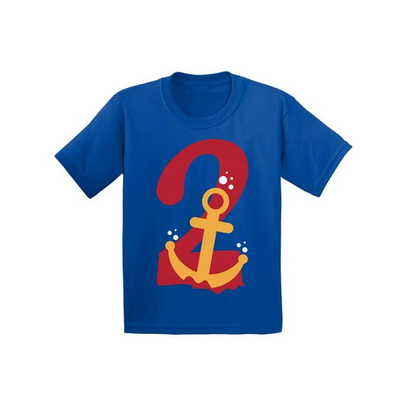 Birthday Infant Shirt Anchor Two Infant T Shirt 2 Years Old Baby Boy Clothes 6M Baby Shirts 12M Shirt 18M Baby Girl Shirt 24M Baby Outfits Anchor Two Years Old Shirt for 2 Years Old Kids